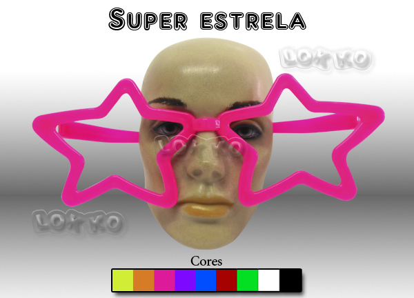 Óculos de festa super estrela